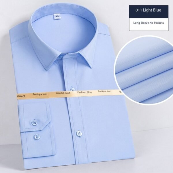 Men's Classic Formal Long-Sleeve Shirts - Image 3