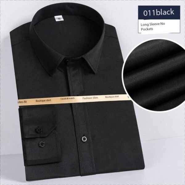 Men's Classic Formal Long-Sleeve Shirts - Image 4